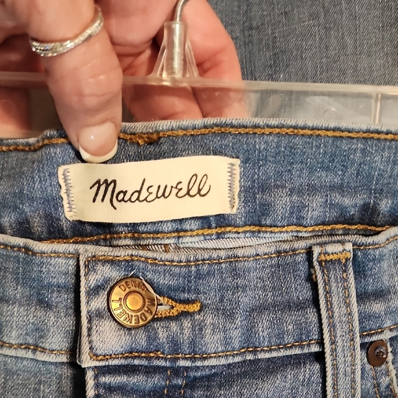 Madewell Medium Blue Distressed Skinny Jeans - Picture 2 of 6